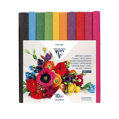 Papier Cr Pon Fleuriste X Cm Couleurs Vives Clairefontaine