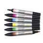 Marqueur d'aquarelle double pointe Set tons Floraux 6 pcs