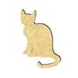 Chat assis en bois médium 4 x 2.7 cm