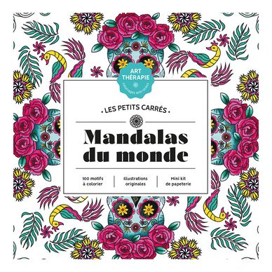 Les petits carrés d'Art-thérapie Mandalas du monde