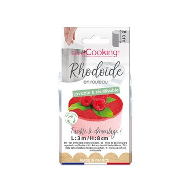 Ruban de rhodoïde H.8cm - 3m