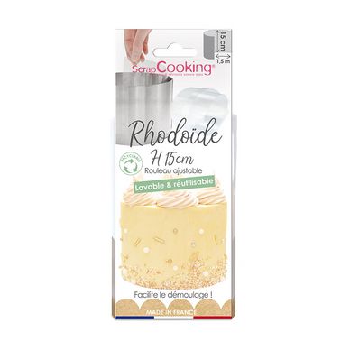 Ruban de rhodoïde H.15 cm - 1,5m