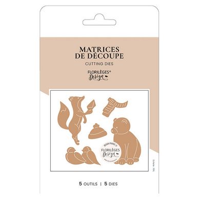 Dies set Animaux d'hiver 5 pcs