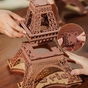 Maquette en bois Tour Eiffel de nuit