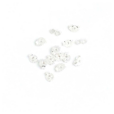 Fermoirs Papillons 6 mm de Boucles d'oreilles Argenté 925 - 10 pcs