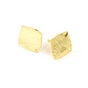 Clous d'oreilles Carré 13,9 mm Doré à l'or fin 24K - 2 pcs