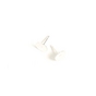 Clous d'oreilles Plateau Rond ø 8 mm à coller Argenté 925 - 4 pcs