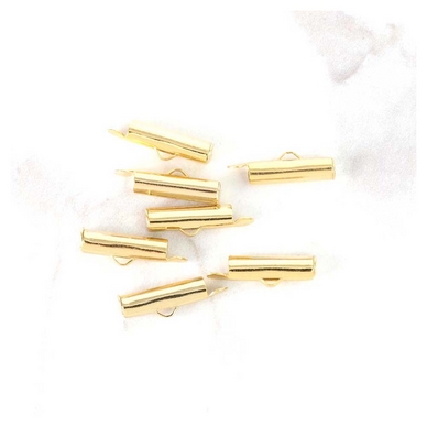 Embouts pour Tube Cintre 15 mm Doré à l'or fin 24K - 4 pcs