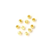 Perle Striée 2 x 3 mm Doré à l'or fin 24K - 10 pcs