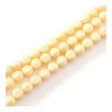 Perles de Bohème Rondes Striées ø 6 mm sur Fil 12 cm