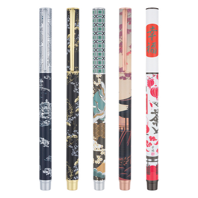 Stylo Plume 5 Décors Japon