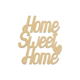 Mots en bois médium - Home sweet home 4,5 x 5 cm