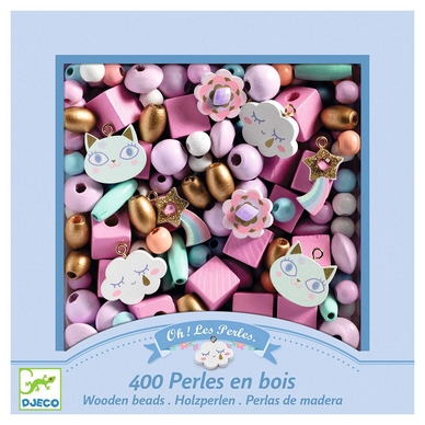 Perles en bois Arc-en-ciel 400 pcs