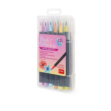 Feutres Pinceaux 12 couleurs pastel