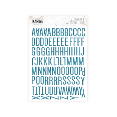 Stickers Alphabet Turquoise