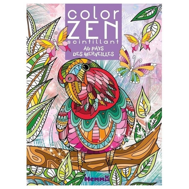 Livre de coloriage Color Zen scintillant Au pays des merveilles