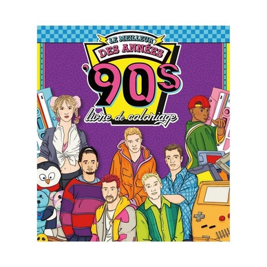 Livre de coloriage Le meilleur des années '90s