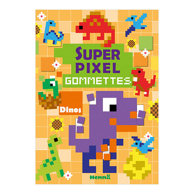 Livre de gommettes Super Pixel Dinos