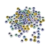 Perles alphabet rondes 6 mm 40 g Multicolore