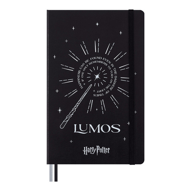 Carnet de notes 13 x 21 cm Ligné Harry Potter Lumos