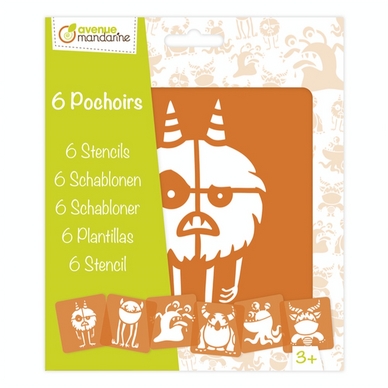 Pochoirs Monstres 6 pcs