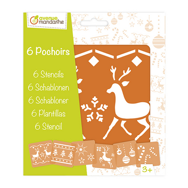 Pochoirs enfants 6 pcs Noël 2