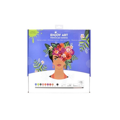 Peinture par numéros 30 x 30 cm Flower Power Frida