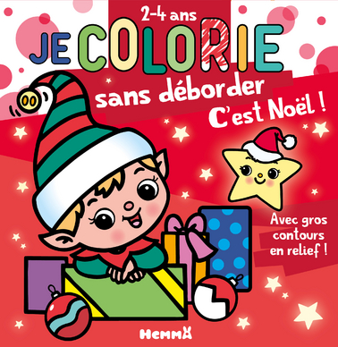 Album de coloriage Je colorie sans déborder C'est Noël !