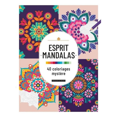 Livre Esprit Mandalas 40 coloriages mystère