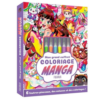 Mon grand coffret Coloriage Manga