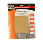 Papier de verre Grain Fin 5 Feuilles