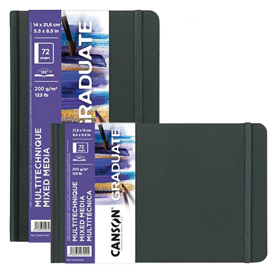 Carnet Graduate Mixed Media 200 g/m² Blanc