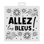 Pochoir Allez les Bleus 20 x 20 cm