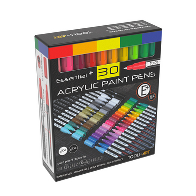 Marqueurs Essential Acrylic Paint Pens Extra Fine 0,7 mm 30 pcs Couleurs assorties