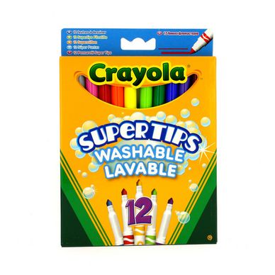 Feutre de coloriage lavables pochette de 12 Crayola chez Rougier & Plé