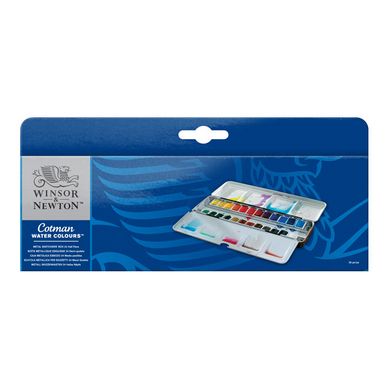 Aquarelle Fine Cotman 24 Demi Godets Boite Painting Plus Winsor Newton Chez Rougier Ple