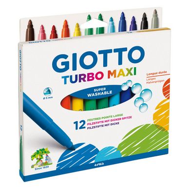 FEUTRES Giotto 10271 Feutre Coloriage Bebe Maxi Capuchon Ventilé Pointe  Bloquée 5mm Lavable s Étui Lot de127 - Cdiscount Beaux-Arts et Loisirs  créatifs