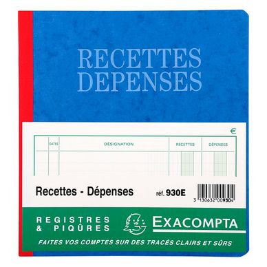 Registre Exacompta 14401X - RECETTES-DÉPENSES pour PROFESSIONS