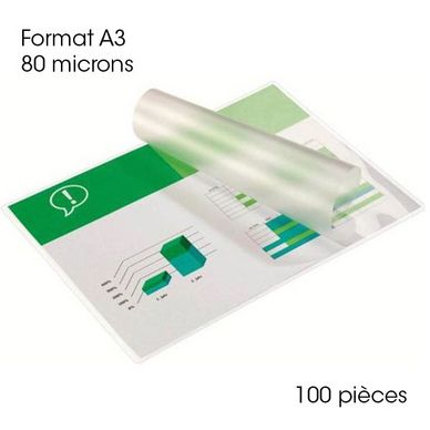 Pochette de plastification, A3, mat, 150 microns
