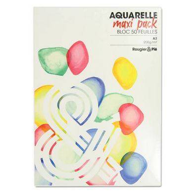 Carnet aquarelle teinté Beige 200 g/m² 60 pages - 14,8 x 21 cm (A5) -  Rougier&Plé Lille