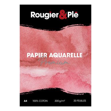 Papier Aquarelle, A4 210x297mm, 300g, 100 feuilles 