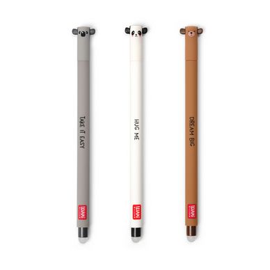 Legami - Lot de 3 stylos gel effaçables, avec bille sur l'extrémité pour  effacer l'encre sans abimer la feuille, encre thermosensible noire, verte,  orange, pointe Ø 0,7 mm : : Fournitures de